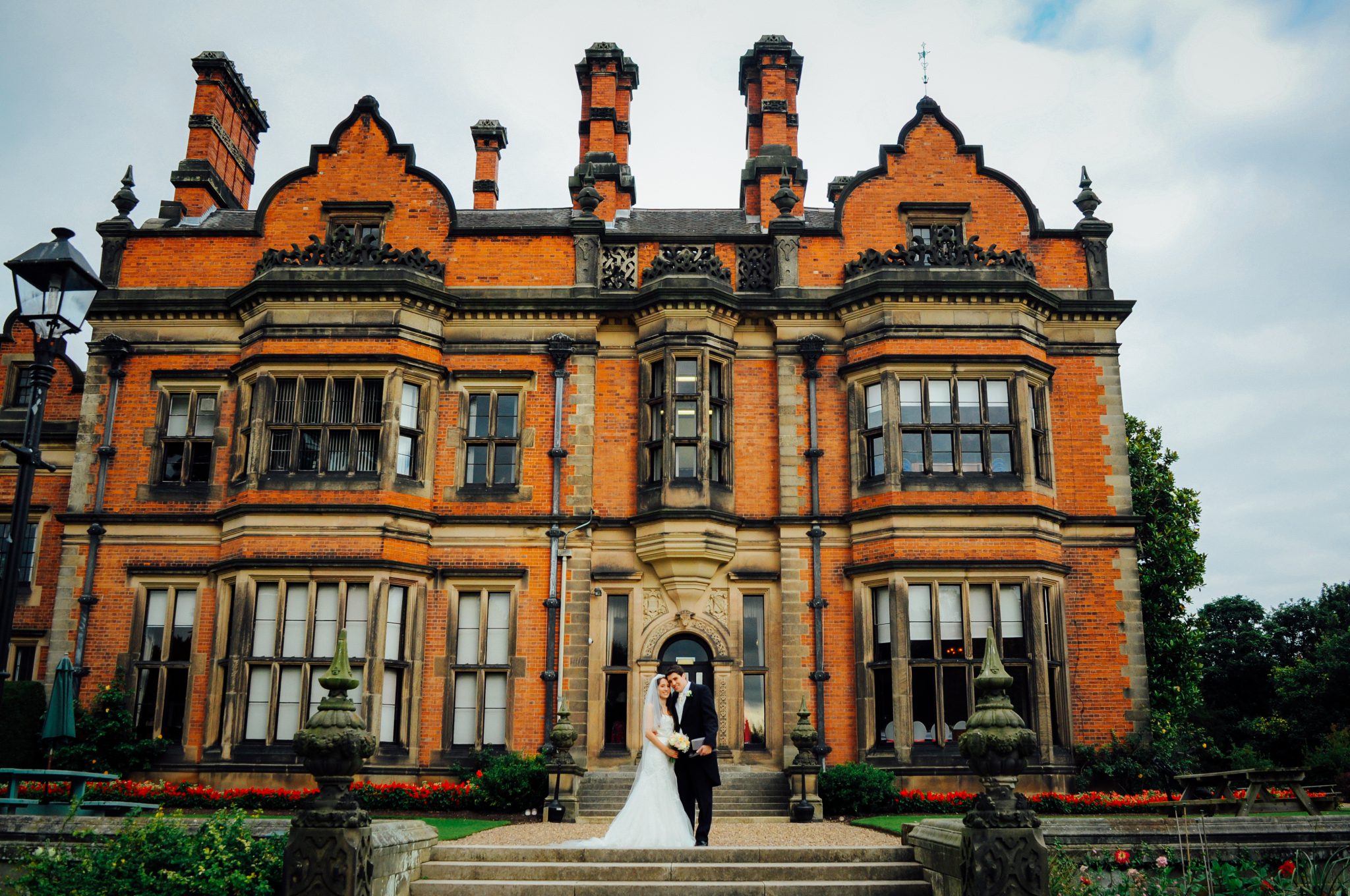 Couple in front of Beaumanor Hall