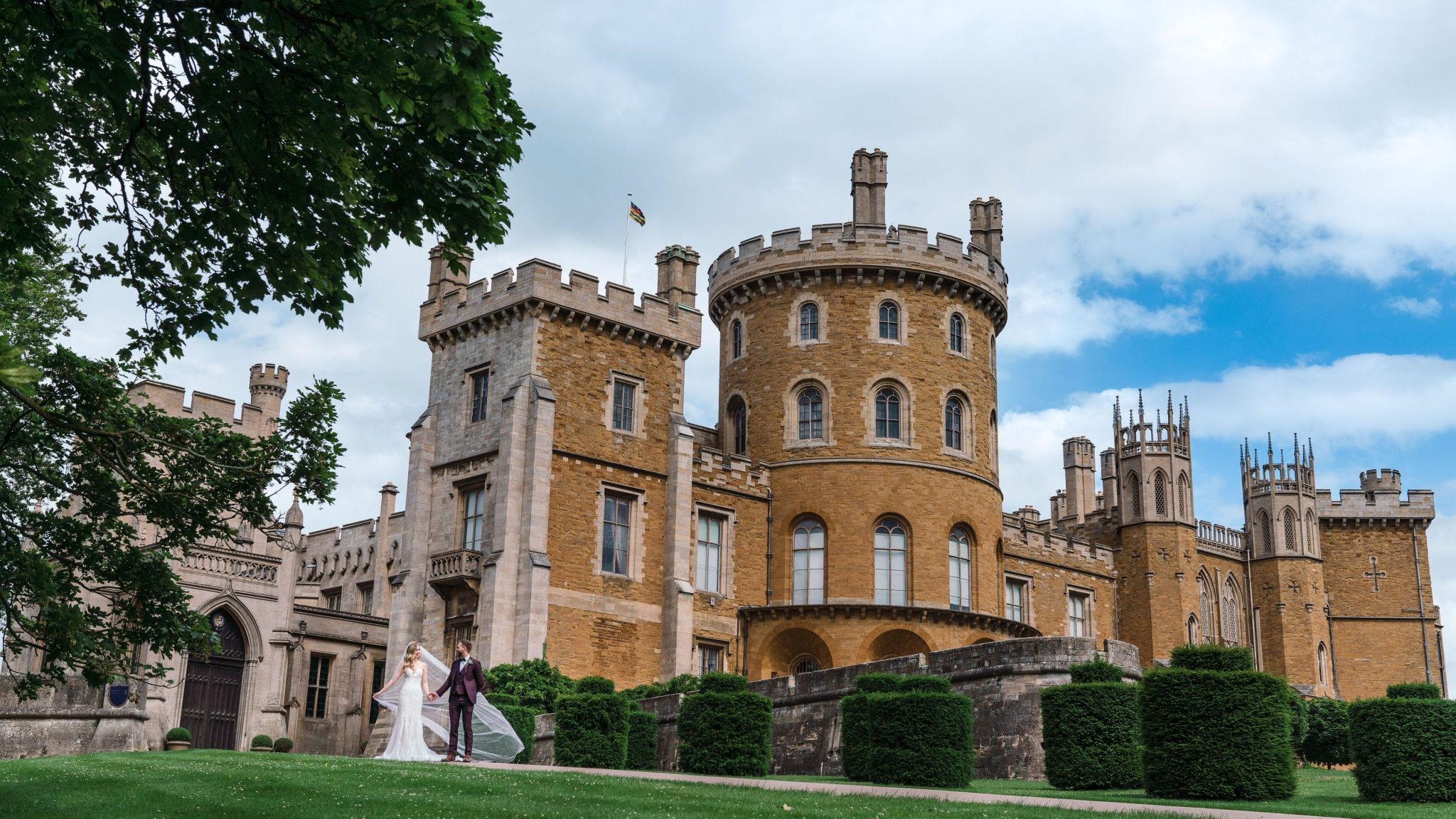 Belvoir Castle main building of outside