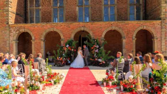 Sir John Moore Foundation outside ceremony