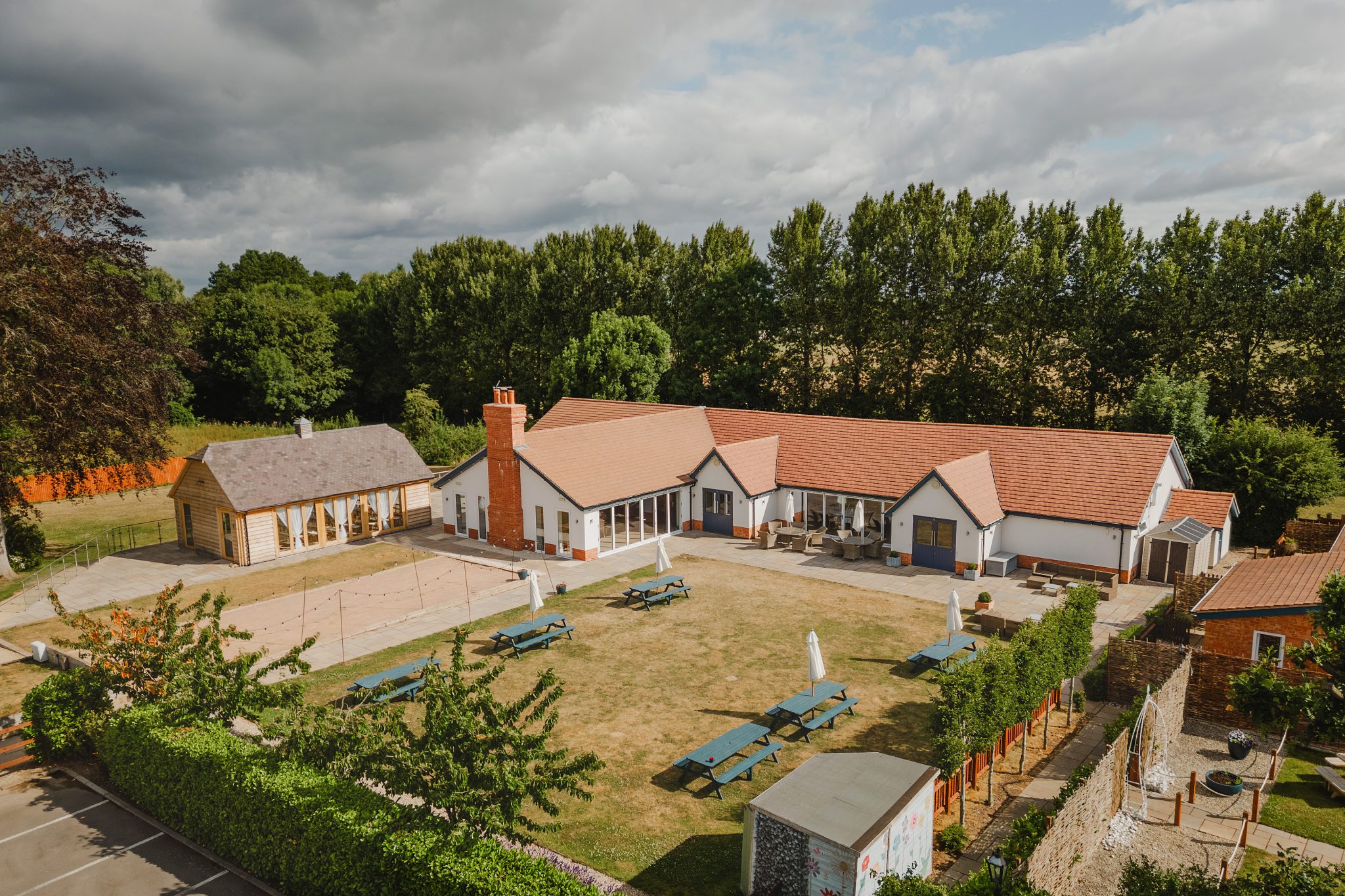 The Manor House aerial view