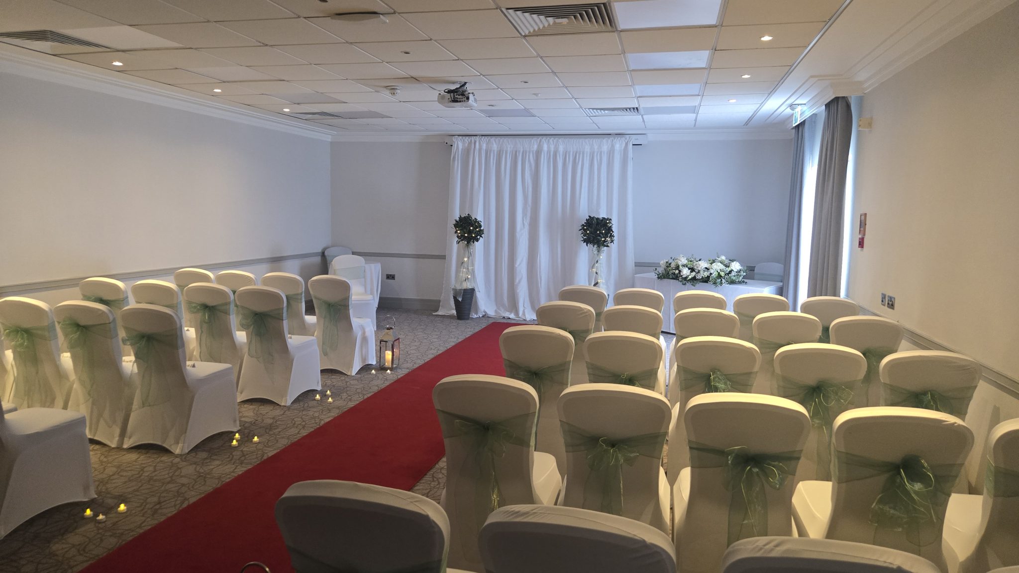 Hilton East Midlands ceremony set-up